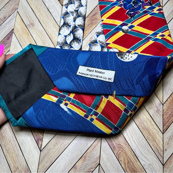 PINK PANTHER GOLF Neck Tie Colorful‎ Office Playful Colorful Career Business - Picture 3 of 5